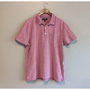 Banana Republic Size XL Polo Shirt Mens Red Pique Cotton Top Extra Large Wicking